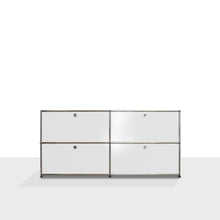 Load the image into the gallery viewer, USM Haller Sideboard M mit vier Klapptüren graphitschwarz (RAL 9011) & weitere Farben