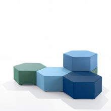 Charger l'image dans la galerie, B-Line Pouf ESA, der Sechseck Hocker - Design Kazuhide Takahama, 1968