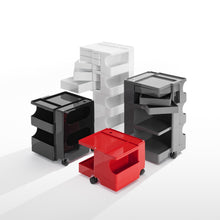 Carica l'immagine nel visualizzatore di Gallery, B-Line Boby B23 Büro Rollcontainer S mit 3 Schwenkfächern, Design Joe Colombo