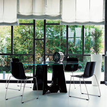Charger l'image dans la galerie, Baleri Italia Bentz, Esstisch mit Glasplatte & Aluminiumgestell