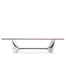 Charger l'image dans la galerie, Baleri Italia Fratino, Esstisch mit Glasplatte & Aluminiumgestell