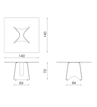 Charger l'image dans la galerie, Baleri Italia Bentz, Esstisch mit Glasplatte & Aluminiumgestell