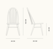 Load the image into the gallery viewer, L.Ercolani Holzstuhl im Windsor Stil - Modell Utility Chair