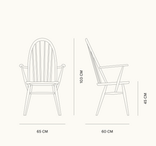 Load the image into the gallery viewer, L.Ercolani Holzstuhl im Windsor Stil - Modell Utility Chair