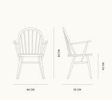Load the image into the gallery viewer, L.Ercolani Holzstuhl im Windsor Stil - Modell Utility Chair