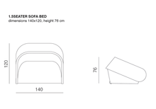 Lade das Bild in den Galerie-Viewer, Schlafsofa Up Lift von Prostoria – Design trifft Funktion
