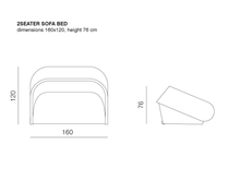 Lade das Bild in den Galerie-Viewer, Schlafsofa Up Lift von Prostoria – Design trifft Funktion
