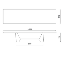 Charger l'image dans la galerie, Baleri Italia Fratino, Esstisch mit Glasplatte & Aluminiumgestell