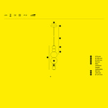 Load the image into the gallery viewer, Formagenda Pearls Double Suspension - 67 cm, Pendelleuchte mit Glaskugeln