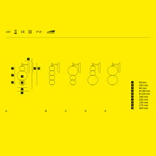 Load the image into the gallery viewer, Formagenda Pearls Wall, Wandleuchte mit Glaskugeln