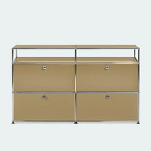 Afbeelding in Gallery-weergave laden, USM Haller Sideboard L mit 4 Klappen und 2 offenen Fächern B1523 x H915 x T373mm
