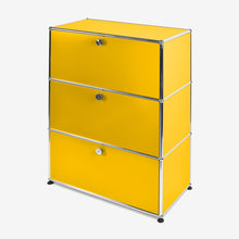 Afbeelding in Gallery-weergave laden, USM Haller Bücherregal, mit 3 Klappen B773 x H1090x T373mm - 14 Farben