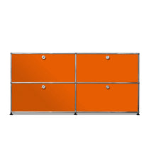 Load the image into the gallery viewer, USM Haller Sideboard M mit vier Klapptüren graphitschwarz (RAL 9011) & weitere Farben