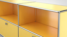 Lade das Bild in den Galerie-Viewer, Konektra Sideboard Regal mit 3 Klappen unten, 3 Fächern oben - Gelb RAL 1004