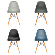 Lade das Bild in den Galerie-Viewer, AKTION: 4er Set Vitra – Eames Plastic Side Chair RE DSW, Untergestell Ahorn, gelblich - Farben wählbar