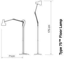 Carica l'immagine nel visualizzatore di Gallery, Anglepoise® Type 75 Floor Lamp / Steh- und Bodenleuchte - Margaret Howell Editions & weitere Farben