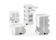 Load the image into the gallery viewer, B-Line - Boby B34 office pedestal with 4 swivel compartments, design Joe Colombo