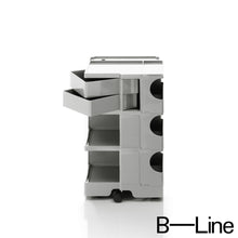 Afbeelding in Gallery-weergave laden, B-Line Boby B32 Büro Rollcontainer mit 2 Schwenkfächern, Design Joe Colombo