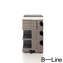 Carica l'immagine nel visualizzatore di Gallery, B-Line Boby B33 Büro Rollcontainer mit 3 Schwenkfächern, Design Joe Colombo