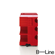 Carica l'immagine nel visualizzatore di Gallery, B-Line Boby B33 Büro Rollcontainer mit 3 Schwenkfächern, Design Joe Colombo