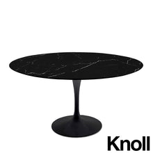 Load the image into the gallery viewer, Knoll Saarinen Esstisch, rund ø 120 cm Marmor schwarz - Nero Marquina