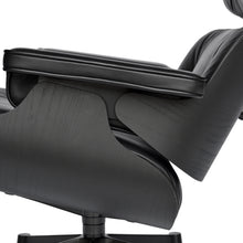 Lade das Bild in den Galerie-Viewer, Vitra Eames Lounge Chair, schwarz / schwarz, Esche schwarz, Leder Premium F Nero (XL / Neue Maße)