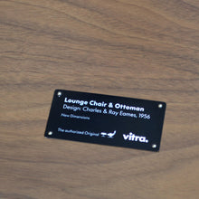 Load the image into the gallery viewer, Vitra - Eames Lounge Chair & Ottoman, polished, white pigmented walnut, leather Premium Snow (XL / new dimensions)