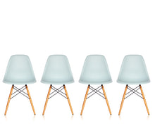 Load the image into the gallery viewer, Vitra – Eames Plastic Side Chair DSW, maple base, yellowish & other colors