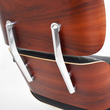 Afbeelding in Gallery-weergave laden, Vitra Lounge Chair & Ottoman, Santos Palisander, Leder Premium F Nero, poliert (XL / Neue Maße)