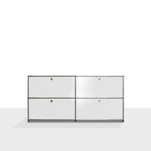Load the image into the gallery viewer, USM Haller Sideboard 152cm Weiss mit Klappen (T373 x B1523 x H740 mm)
