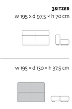 Lade das Bild in den Galerie-Viewer, Prostoria Klaster Sofa – Flexibles Modulsystem mit Schlaffunktion
