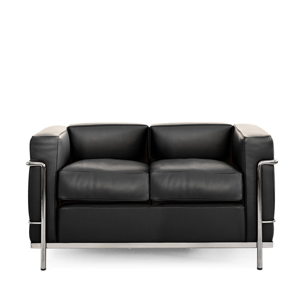 Cassina Le Corbusier LC2 Grand Comfort 2-Sitzer Sofa, Leder Scozia X