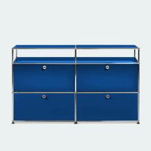 Carica l&#39;immagine nel visualizzatore di Gallery, USM Haller Sideboard L mit 4 Klappen und 2 offenen Fächern B1523 x H915 x T373mm
