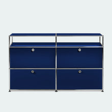 Carica l&#39;immagine nel visualizzatore di Gallery, USM Haller Sideboard L mit 4 Klappen und 2 offenen Fächern B1523 x H915 x T373mm
