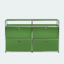 Carica l&#39;immagine nel visualizzatore di Gallery, USM Haller Sideboard L mit 4 Klappen und 2 offenen Fächern B1523 x H915 x T373mm
