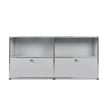 Lade das Bild in den Galerie-Viewer, USM Haller Sideboard M mit 2 Klappen unten B1523 x H740 x T373mm
