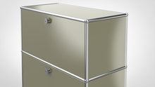 Load the image into the gallery viewer, konektra Highboard mit Klapptüren, LINE 1802 Olive
