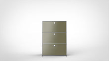 Load the image into the gallery viewer, konektra Highboard mit Klapptüren, LINE 1802 Olive
