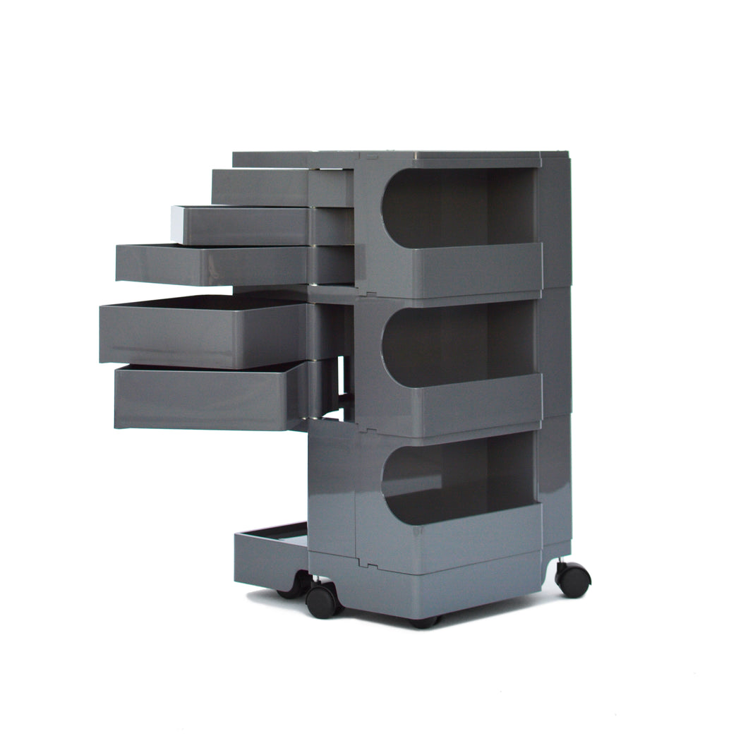 B-Line - Boby B35 office pedestal with 5 swivel compartments, design Joe Colombo