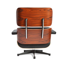 Carica l&#39;immagine nel visualizzatore di Gallery, Vitra Eames Lounge Chair &amp; Ottoman Santos Palisander, Leder Premium F Nero (Klassische Maße)
