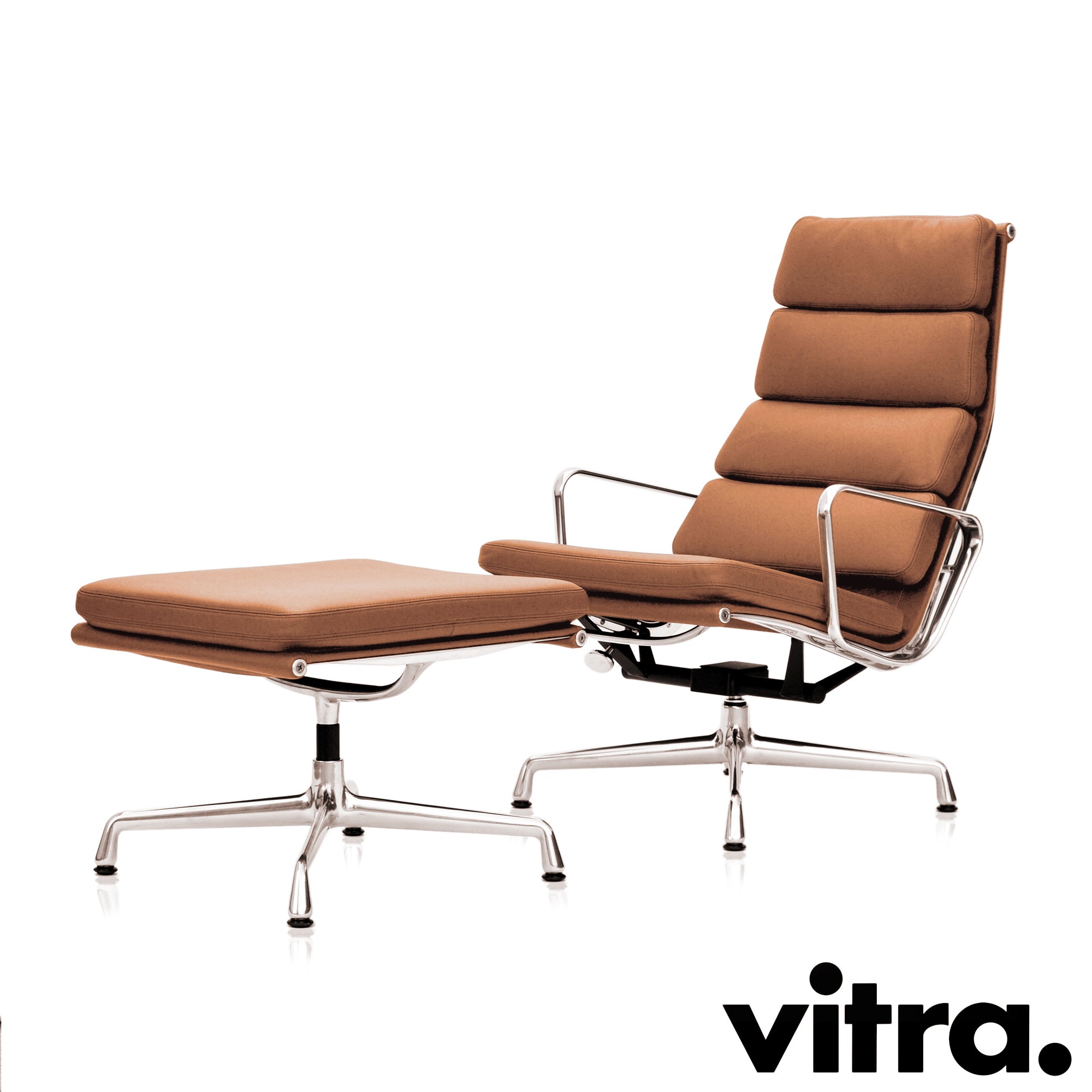 Vitra Eames Soft Pad Chair EA 222 Stool EA 223 Set Angebot